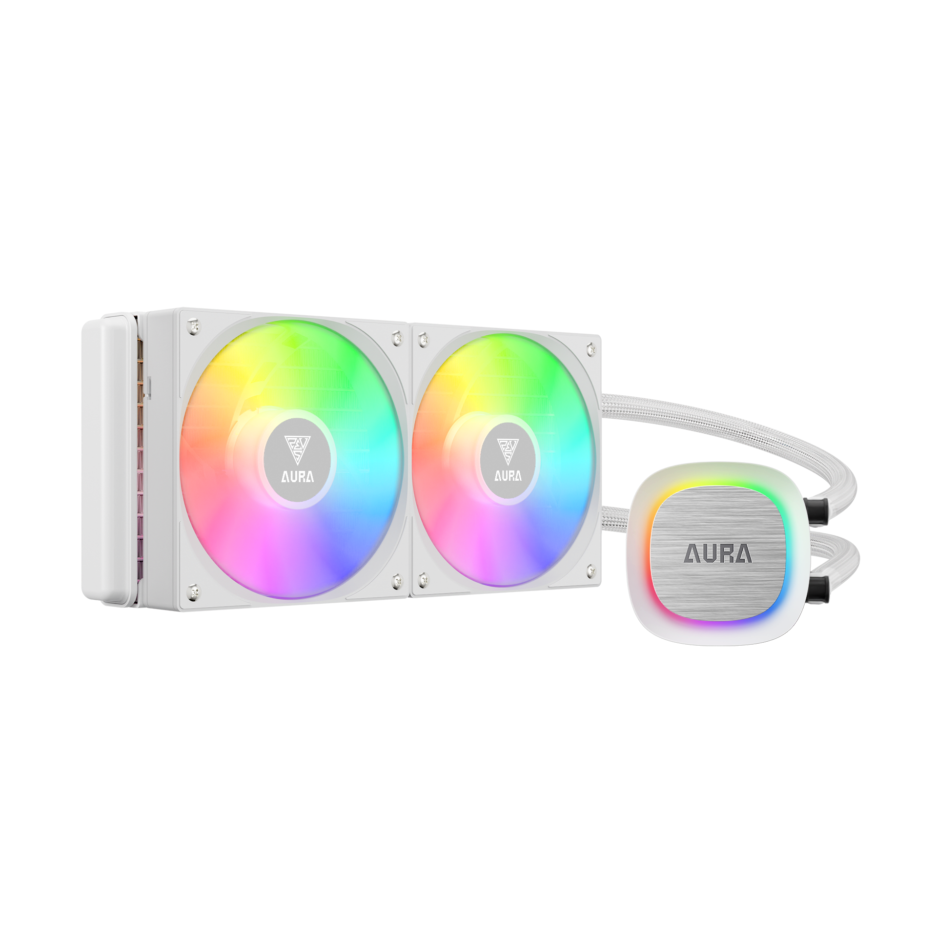 GAMDIAS AURA GL240 V2 ARGB Liquid Cooler - White GAMDIAS AURA GL240 V2 ARGB Liquid Cooler - White
